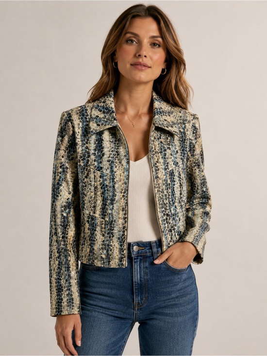 lauren taylor Jackets & Blazers - Lauren Taylor Blue & White Blazer